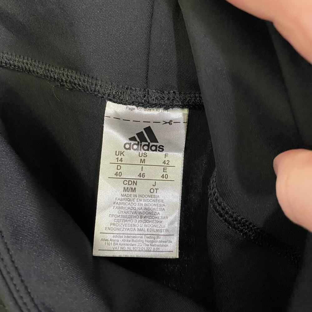 Adidas Solid Black Climalite Cropped Leggings Wom… - image 5